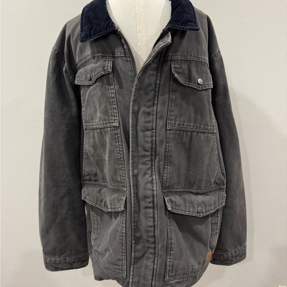 G.H. Bass & Co. Gray Flannel-Lined Field Coat – XXL